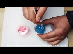 Lớp phủ rõ ràng nghệ thuật cho đặc tính nhựa Không có bong bóng