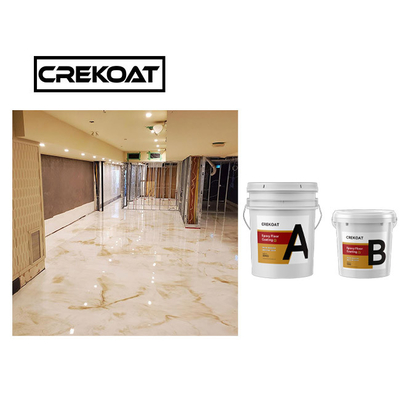 Làm khô nhanh Không bong bóng Lớp phủ sàn nhựa Epoxy kim loại Màu trắng ngọc trai