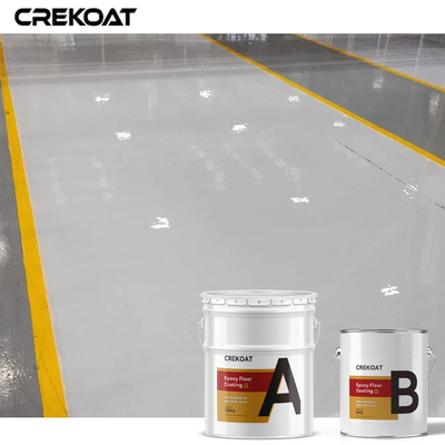 Lớp phủ sàn nhà để xe trang trí 100% rắn Nhựa Epoxy trong suốt có độ bóng cao