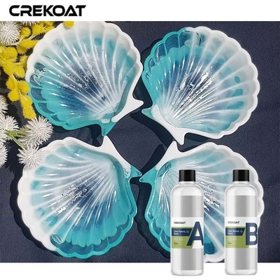 Chất nhựa epoxy rõ ràng không có bong bóng kết hợp hoàn hảo nghệ thuật với tính hữu ích