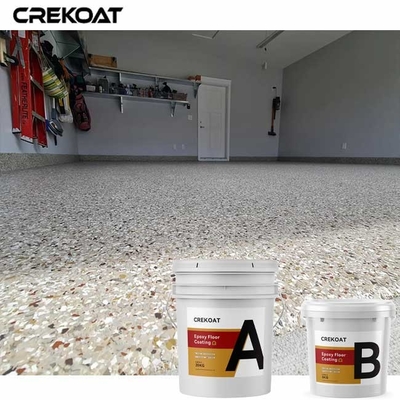 Số lượng lớn đàn hồi Kết thúc lớp phủ sàn Epoxy Flake Độ dày tùy chỉnh