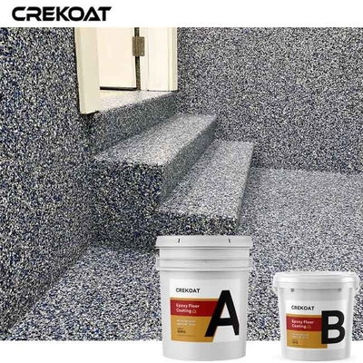 Khả năng chống động đất Màu sắc lớp phủ sàn Epoxy Flake giữ độ sống động theo thời gian VOC thấp