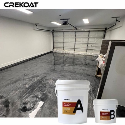Lớp phủ sàn Epoxy kim loại bóng cao cải thiện ánh sáng trong không gian