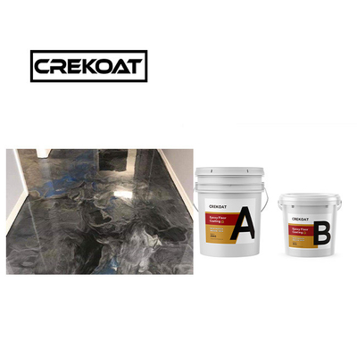 Độ nhớt Sơn sàn bằng vàng kim loại 1mm Đen Epoxy phủ sàn liền mạch