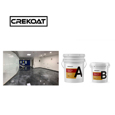 Lớp phủ sàn chống trầy xước kháng vi khuẩn Không có bong bóng Sơn sàn epoxy đen