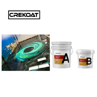 Crekoat trang trí bê tông kim loại lớp phủ sàn epoxy 3mm cứng liền mạch