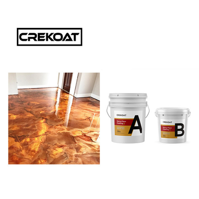 Đồng cao độ bóng kim loại epoxy sơn bê tông lớp phủ 3mm 100% chất rắn cao