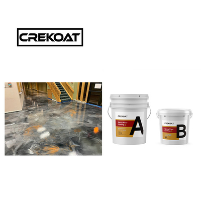 100% chất rắn đá cứng kim loại Epoxy sàn phủ dung môi dựa trên 1mm