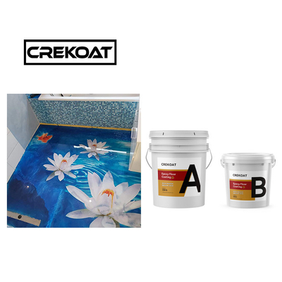 Chế độ vệ sinh Eco Friendly Epoxy nhựa sàn lớp phủ mùi thấp 3mm độ bền