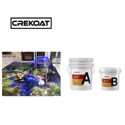 Chế độ vệ sinh Eco Friendly Epoxy nhựa sàn lớp phủ mùi thấp 3mm độ bền