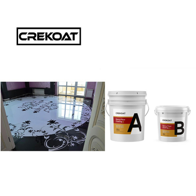 Sơn sàn epoxy cao độ bóng mượt mượt Mở bọt Lớp phủ sàn trang trí Dọn sạch