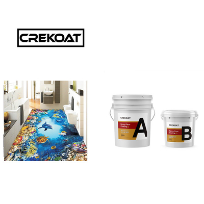 21 Ống phủ sàn nhựa epoxy trong suốt 3D có thể làm sạch và khô nhanh