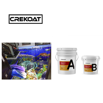 Lớp phủ sàn nhựa epoxy bóng cứng Lớp phủ sàn 3D liền mạch