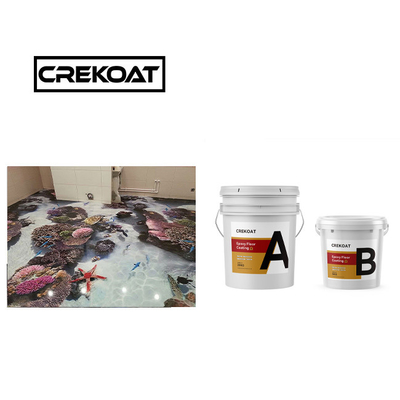 21 Ống phủ sàn nhựa epoxy trong suốt 3D có thể làm sạch và khô nhanh