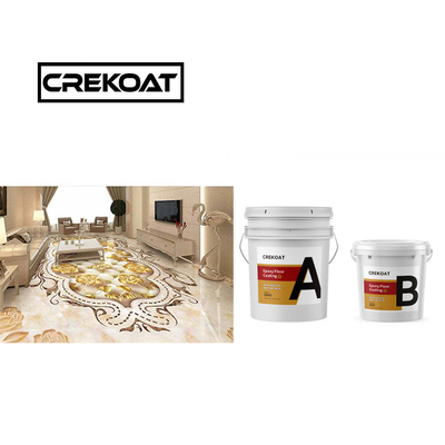 Lớp phủ sàn nhựa epoxy trong suốt có thể phân hủy 3D kim loại không bị nứt MSDS