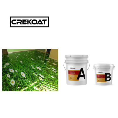 Sơn sàn epoxy cao độ bóng mượt mượt Mở bọt Lớp phủ sàn trang trí Dọn sạch