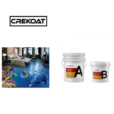 Lớp phủ sàn nhựa epoxy bóng cứng Lớp phủ sàn 3D liền mạch