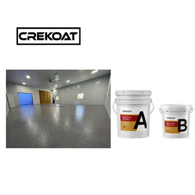 Cao chất rắn Polyaspartic sàn phủ / sơn mùi thấp 1: 1 tỷ lệ hỗn hợp