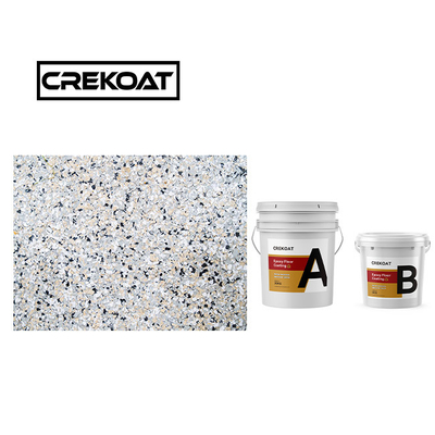 Lớp phủ sàn polypartic aliphatic Solid Zero VOC Polymer Concrete Lớp phủ