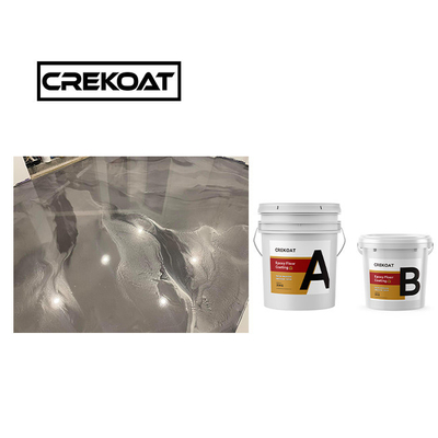 Màu sắc màu epoxy kim loại cứng lớp phủ sàn không độc hại Epoxy Paint miễn phí VOC