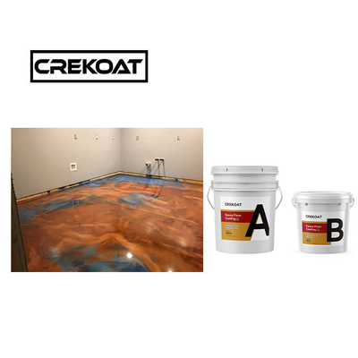Màu sắc màu epoxy kim loại cứng lớp phủ sàn không độc hại Epoxy Paint miễn phí VOC
