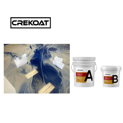 Độ nhớt Sơn sàn bằng vàng kim loại 1mm Đen Epoxy phủ sàn liền mạch