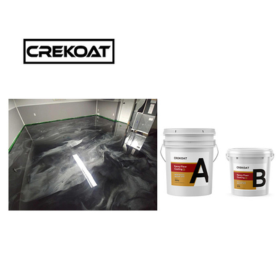 Chất rắn cao đổ màu đỏ lớp phủ sàn Epoxy kim loại Đơn giản hóa độ cứng