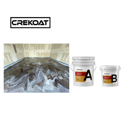 Lớp phủ sàn epoxy kim loại tinh khiết không chứa dung môi