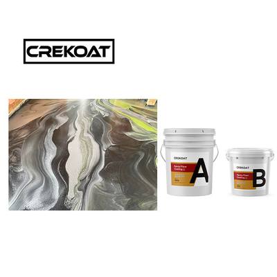 Màu sắc lớp phủ sàn epoxy kim loại chống nước rõ ràng