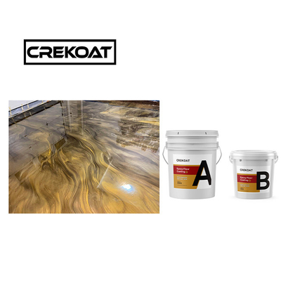 Đồng cao độ bóng kim loại epoxy sơn bê tông lớp phủ 3mm 100% chất rắn cao