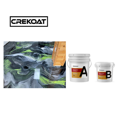 Lớp phủ nhựa epoxy tinh thể tinh khiết không liền mạch không có VOC 100% chất rắn