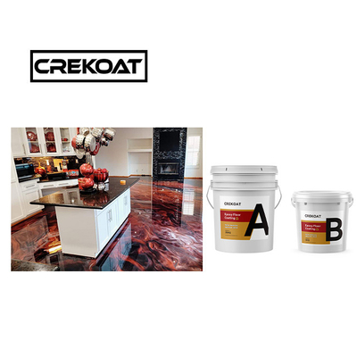 Basecoat Clear Metallic Epoxy Floor Coating Độ nhớt có thể làm sạch