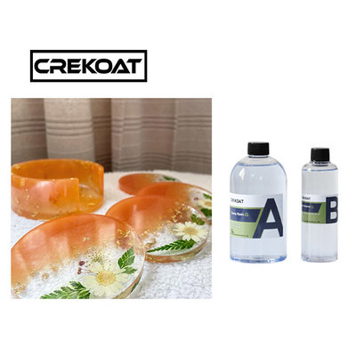 Bộ nhựa nghệ thuật pha lê nhựa Epoxy trong suốt có độ bóng cao an toàn Không mùi Không chứa BPA