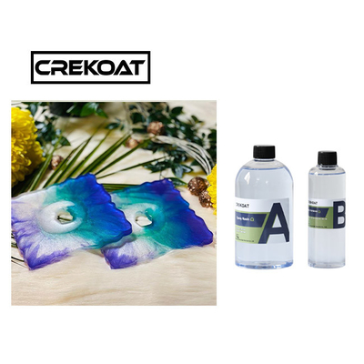 Đúc lâu dài Nhựa Epoxy trong suốt Bộ 1Kg Tác phẩm nghệ thuật Cốc làm đồ trang sức