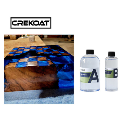 High Build Liquid Glass Table Top Art Clear Epoxy Resin Hai thành phần