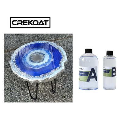 Nhựa Epoxy nghệ thuật có độ bóng cao rõ ràng cứng cho bàn trang sức Coaster River
