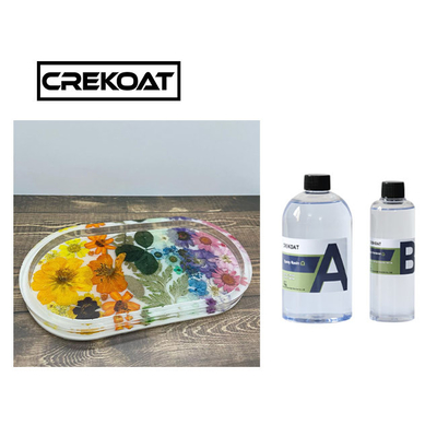 Lớp phủ bóng dày trong suốt Bộ nhựa Epoxy không độc hại Chống tia cực tím