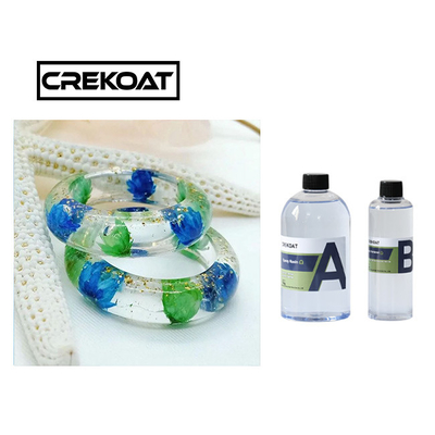 Đồ trang sức nghệ thuật có mùi thấp Nhựa Epoxy Bảo dưỡng nhanh Pha lê Thủy tinh trong suốt Giống như Kết thúc