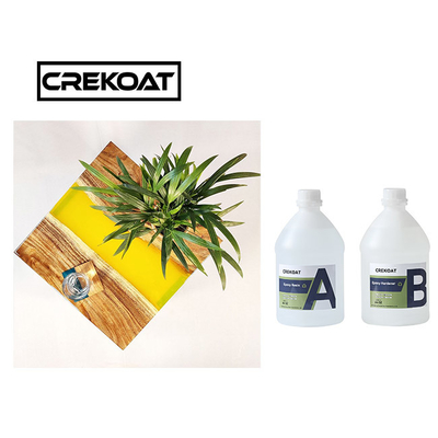 Nhựa Epoxy thủy tinh lỏng trong suốt pha lê cho đúc bàn sông