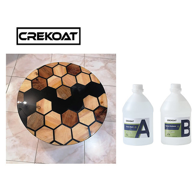 Nhựa Epoxy thủy tinh lỏng trong suốt pha lê cho đúc bàn sông