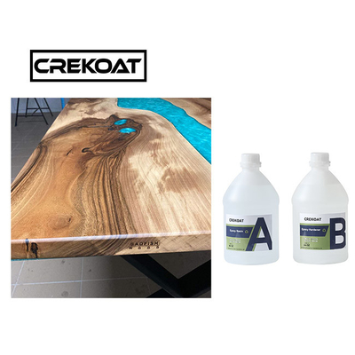Đúc không bong bóng Nhựa Epoxy đổ sâu cho bàn tự san phẳng trong suốt như pha lê