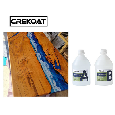 2/1 Tỷ lệ Clear Epoxy Resin Kit Casting Coating For River Table Tops Low Odor