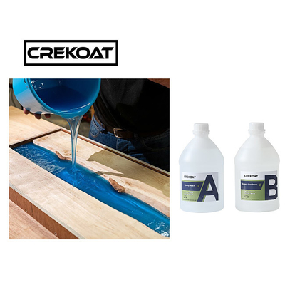 Đúc không bong bóng Nhựa Epoxy đổ sâu cho bàn tự san phẳng trong suốt như pha lê