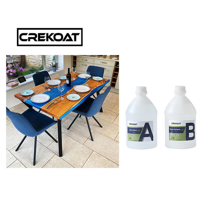 Kháng hóa chất Pha lê rõ ràng Epoxy Resin Rock Hard Deep Cast Resin cho bàn