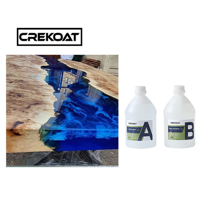 Nhựa Epoxy đổ sâu Ultra Clear 2/1 cho bàn sông Khả năng chống va đập