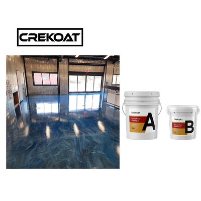 Sơn sàn nhà để xe bằng kim loại mịn Nhựa Epoxy lỏng trong suốt
