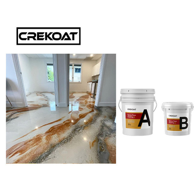 Sơn sàn nhà để xe bằng kim loại mịn Nhựa Epoxy lỏng trong suốt