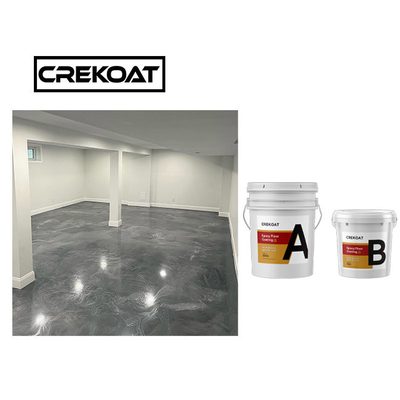 Nhà để xe Lớp phủ sàn Epoxy kim loại Chống thấm nhựa Epoxy cường độ cao Đồng
