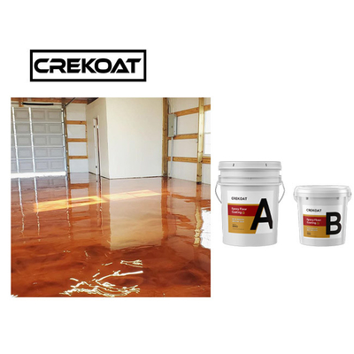 Nhà để xe Lớp phủ sàn Epoxy kim loại Chống thấm nhựa Epoxy cường độ cao Đồng