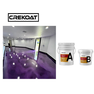 Thủy tinh giống như sơn kim loại Epoxy tầng hầm sơn không độc hại nhớt
